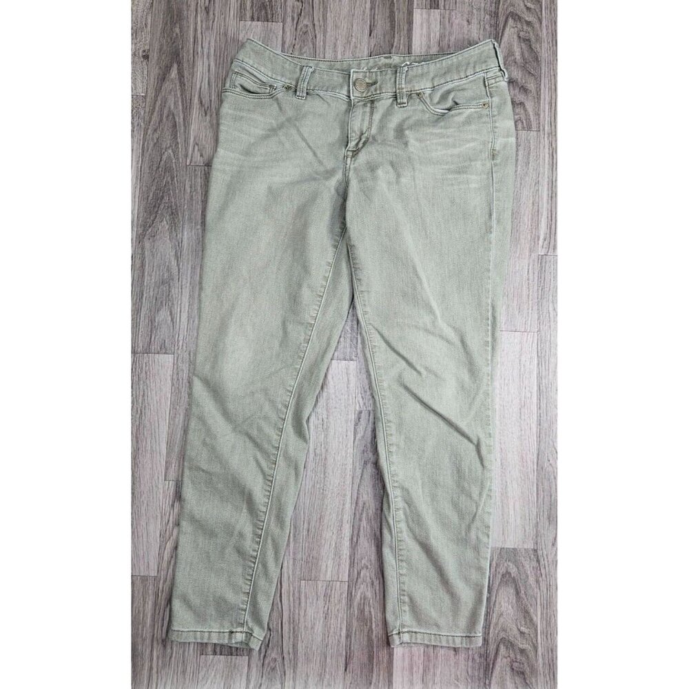 (3/$35) The Limited 678 Womens Size 8 Pockets Olive Green‎ Denim Jeans